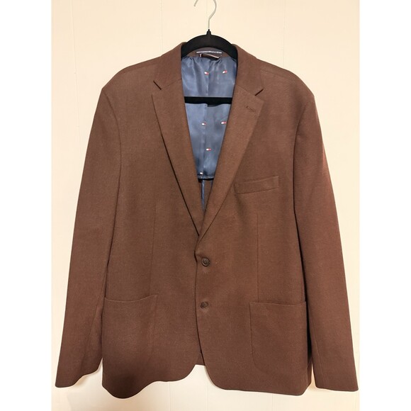 Tommy Hilfiger Other - Tommy Hilfiger Men's Brown Modern Suit Jacket Size 48R - Two-Button Jacket Suit